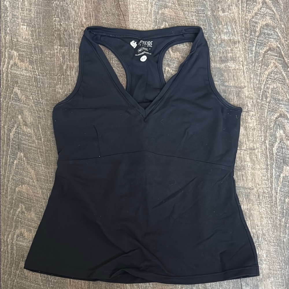 Black Athletic Tank Top